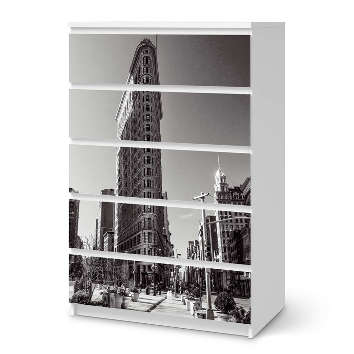 Möbel Klebefolie IKEA Malm Kommode 6 Schubladen (hoch) - Manhattan - CR113740