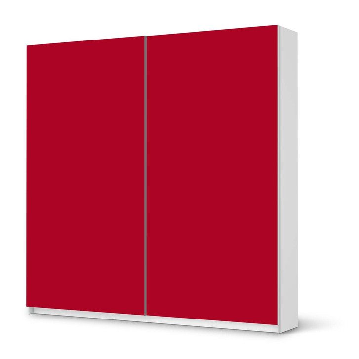 Möbel Klebefolie IKEA Pax Schrank 201cm Höhe - Schiebetür - Rot Dark - CR113901