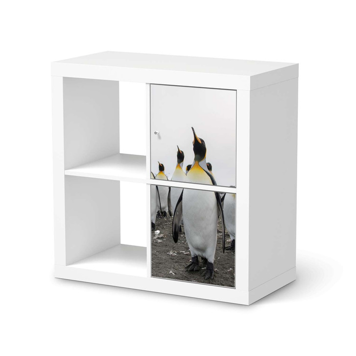 Möbelfolie IKEA Kallax Regal 2 Türen (hoch) - Penguin Family - CR115379