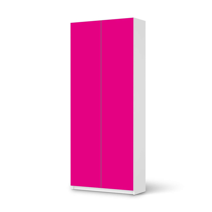Möbelfolie IKEA Pax Schrank 236cm Höhe - 2 Türen - Pink Dark - CR116821