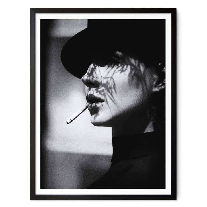 Poster Schaller - Dame in schwarz - WA342250