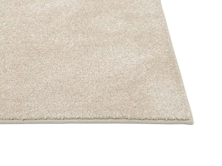 Riga Velour Paspelteppich Rechteck Wunschmass in Beige - TS547540