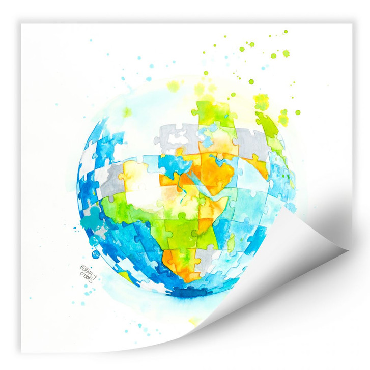 Wallprint Buttafly - Worldpuzzle - WA182469