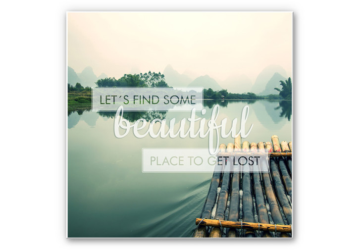 Wandbild Let`s find some beautiful Place - quadratisch - WA193726