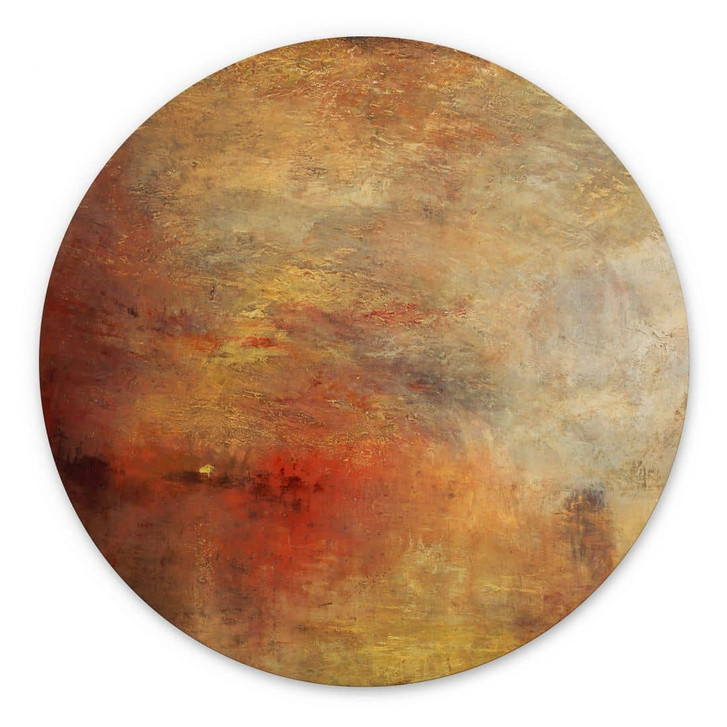 Wandbild Turner - Sonnenuntergang über einem See - Alu-Dibond Rund - WA458651