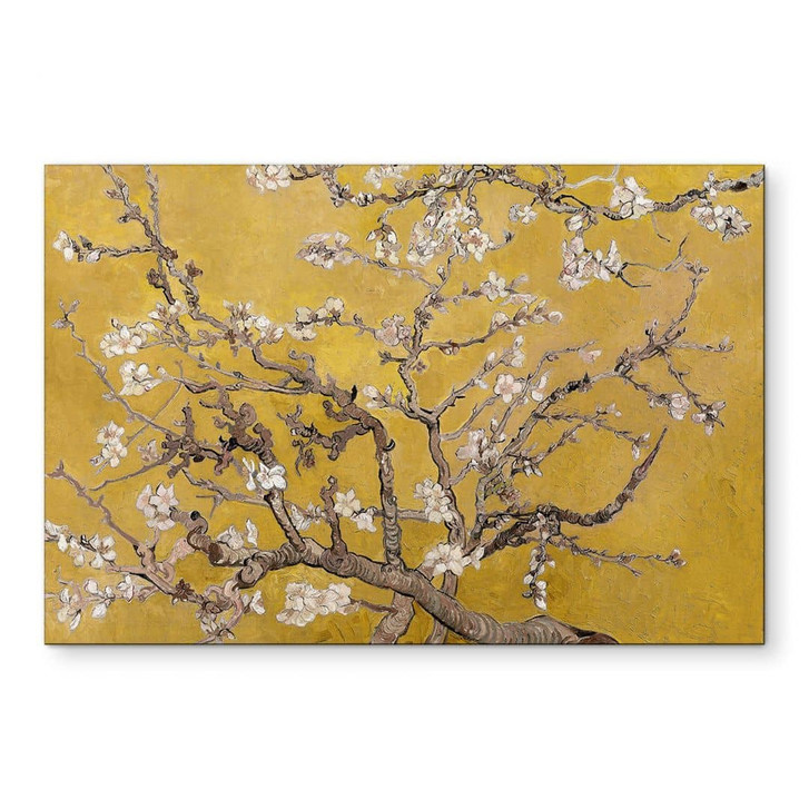 Wandbild van Gogh - Mandelblüte - ocker - Alu-Dibond - WA421685