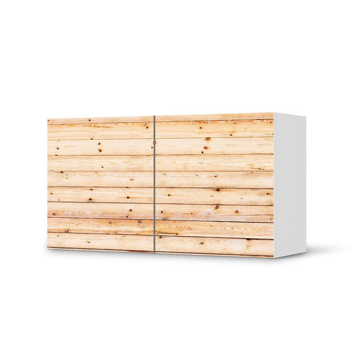 Folie IKEA Besta Regal 2 Türen (quer) - Bright Planks - CR105331
