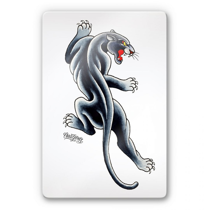 Glasbild Miami Ink Black Panther - WA125431