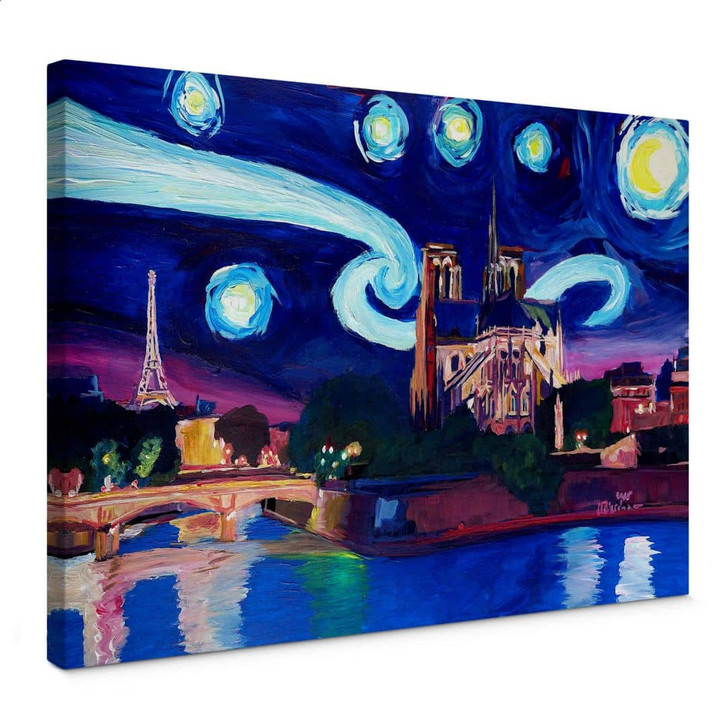 Leinwandbild Bleichner - Paris bei Nacht - WA359070