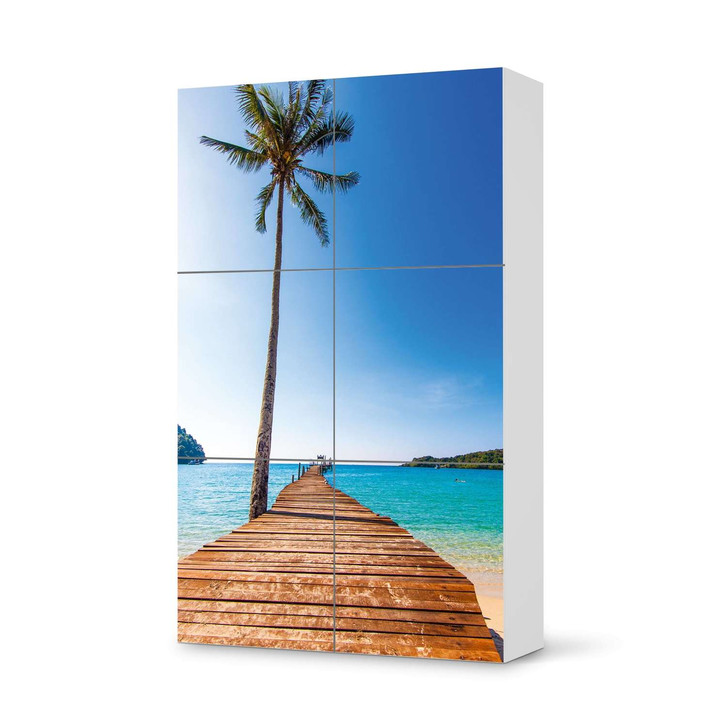 Möbel Klebefolie IKEA Besta Schrank 6 Türen (hoch) - Caribbean - CR113339