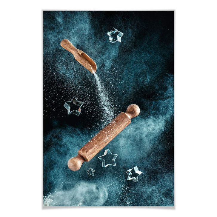 Poster Belenko - Kitchen mess: Star shaped Cookies - WA238277