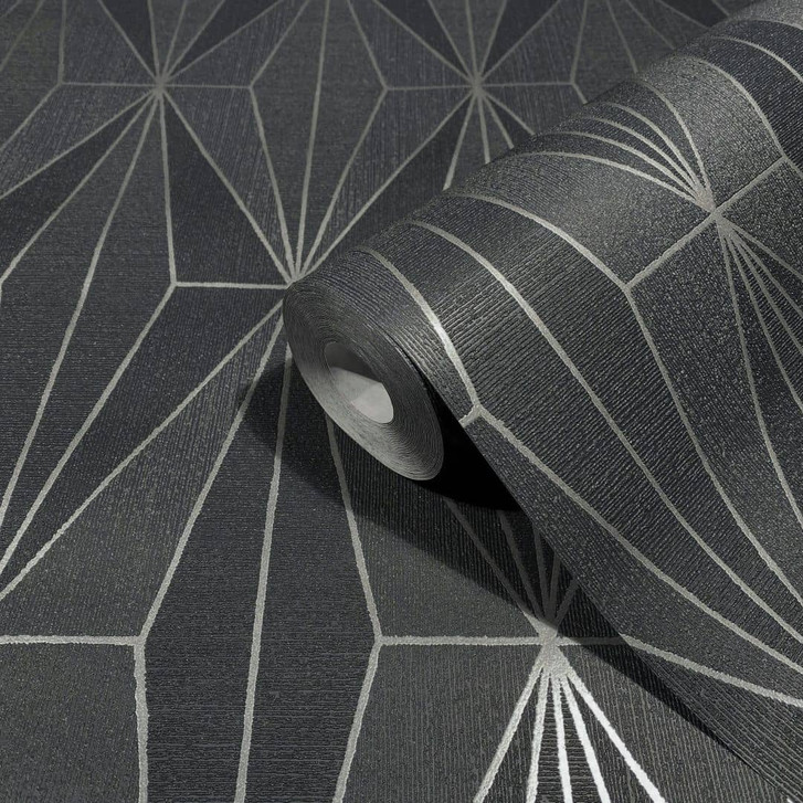 Vliestapete Grafisch Modern in Schwarz - WA483018