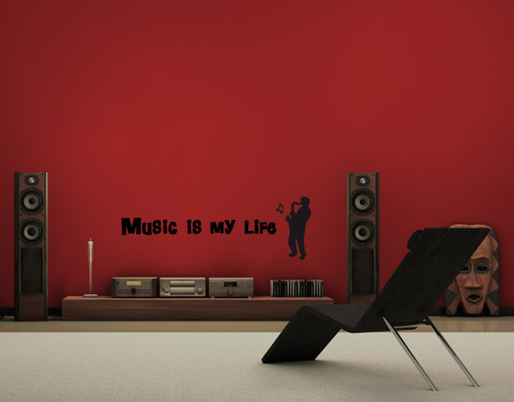 Wandtattoo Music is my life - TD16427