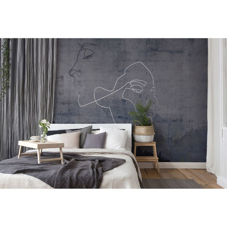 Fototapete Atelier 47 Silver Outline Wald - Architects Paper - WA294902
