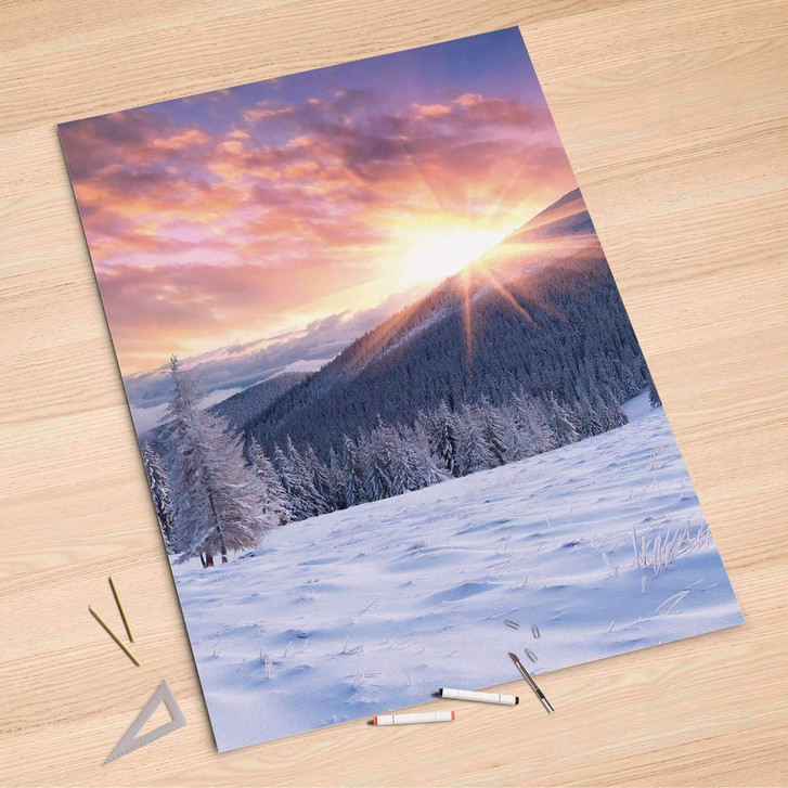 Folienbogen (100x150cm) - Zauberhafte Winterlandschaft - CR106319