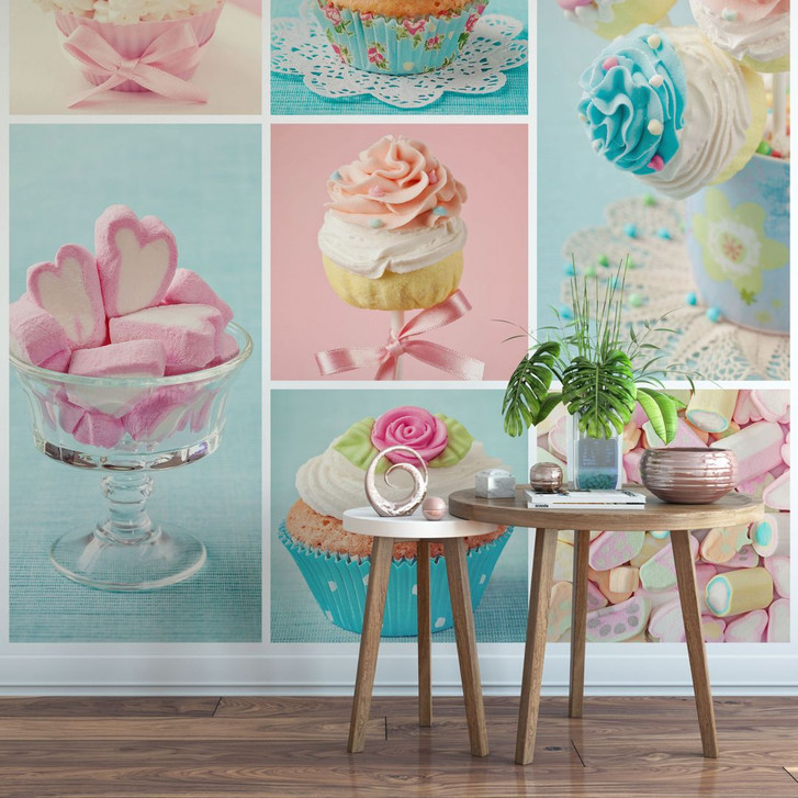 Fototapete Cupcake Collage - WA226307