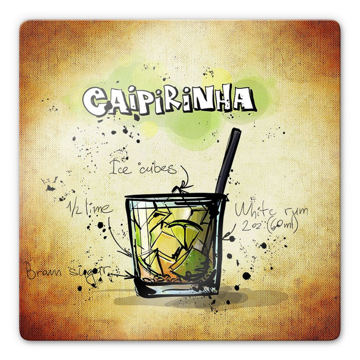 Glasbild Caipirinha - Rezept - WA121657