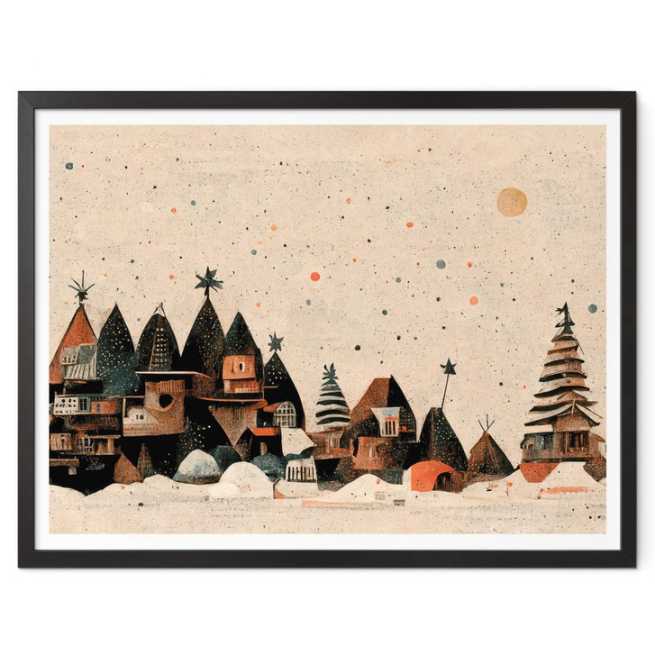 Poster Winter - Weihnachtliche Stadt - Treechild - WA408434