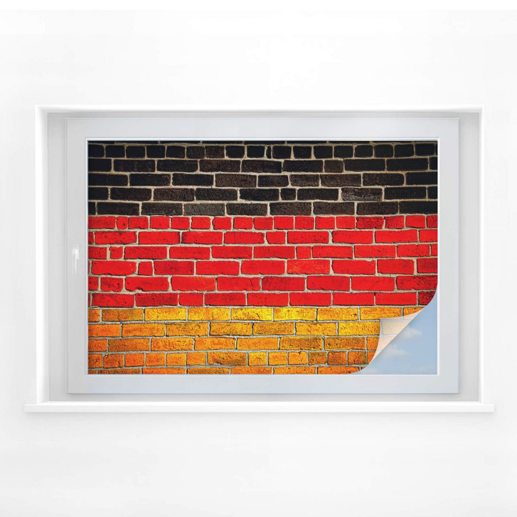 Sichtschutzfolie Deutsche Flagge Mauer - WA174691