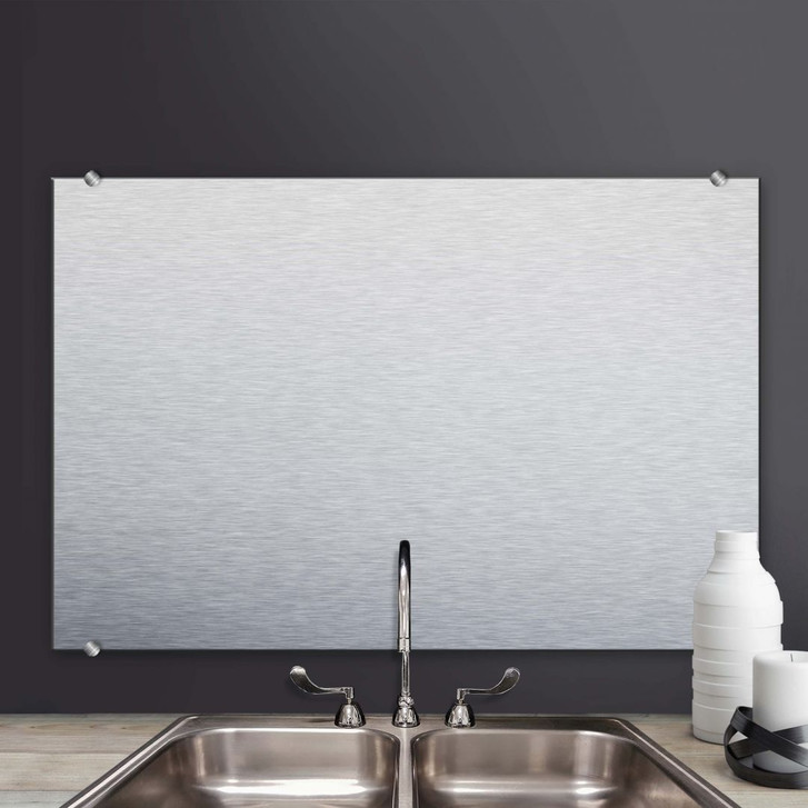 Spritzschutz Alu-Dibond-Silber - klassisch - WA177776