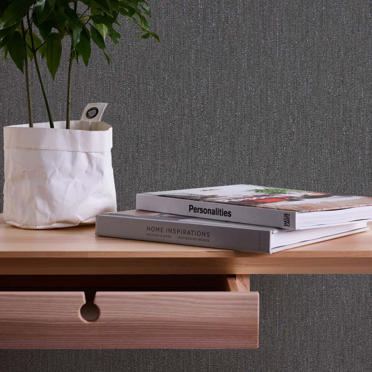 Strukturtapete Schwarz Grau - Vliestapete A.S. Création - WA396095