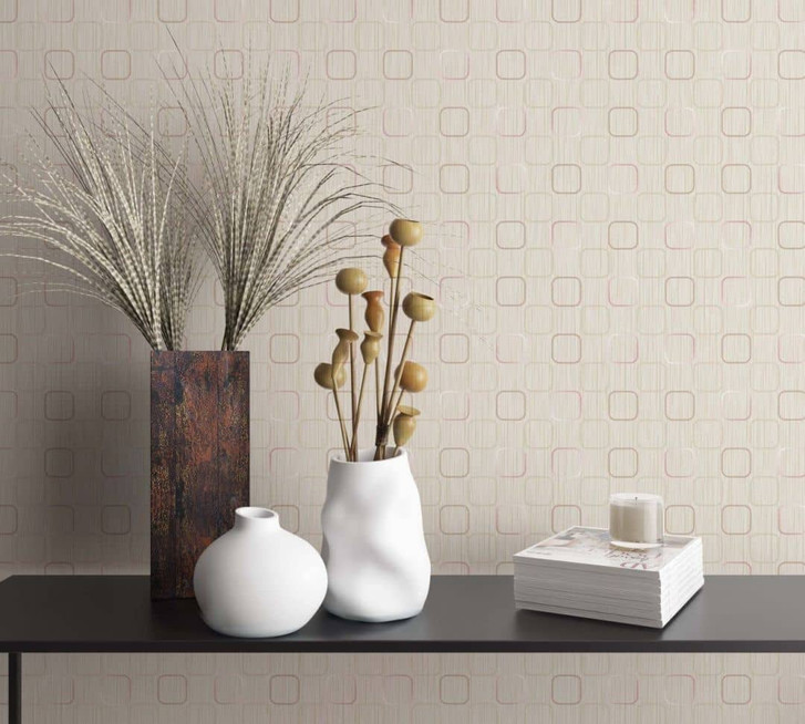 Vliestapete Abstrackt Grafisch Modern in Beige - WA482882
