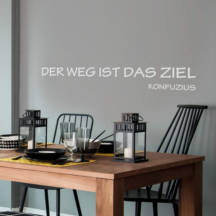 Wandtattoo Der Weg ist das Ziel - WA208173