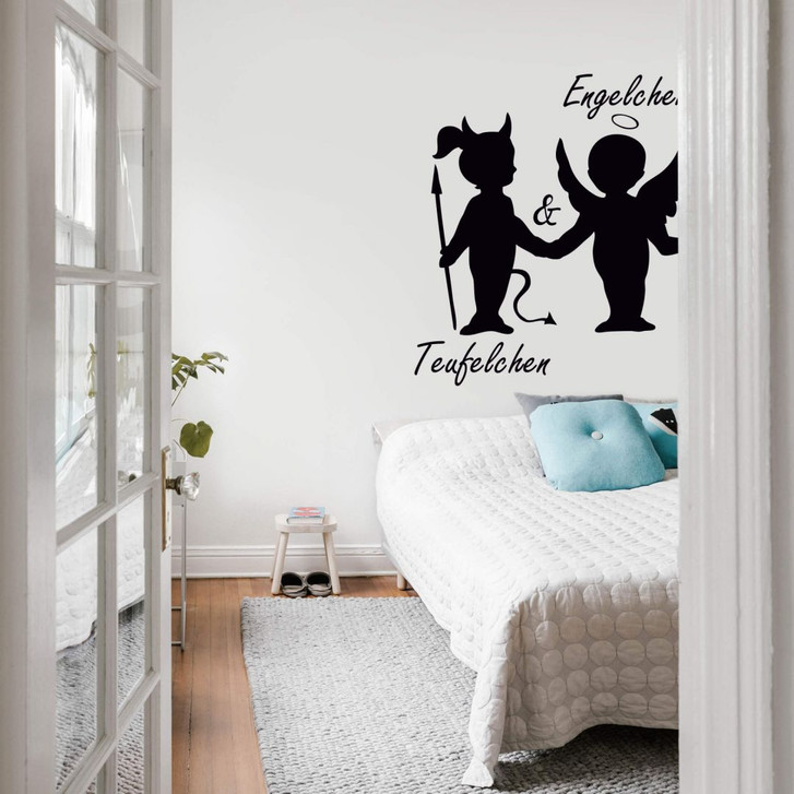 Wandtattoo Engelchen & Teufelchen 4 - WA209537