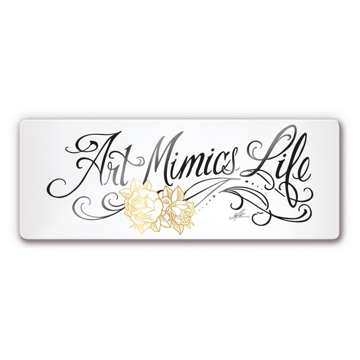 Glasbild LA Ink Art Mimics Life - WA124400