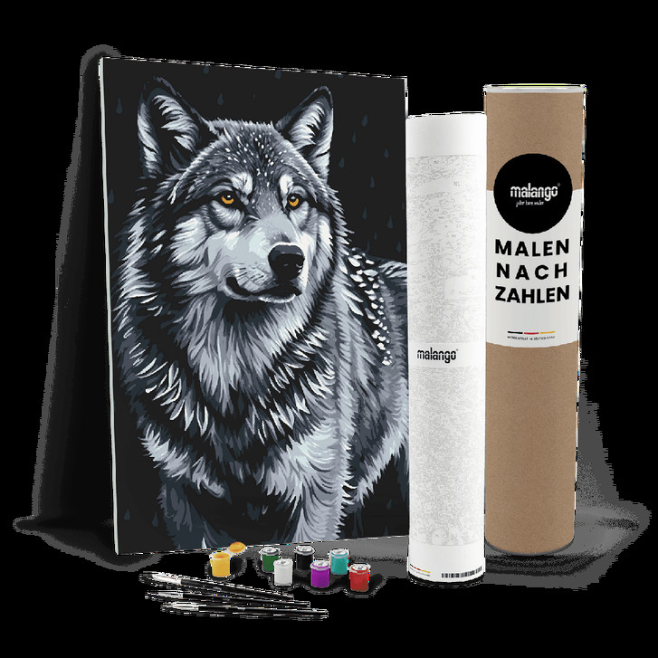 Malen nach Zahlen Leinwandbild - Wolf Wolfram - WA447752