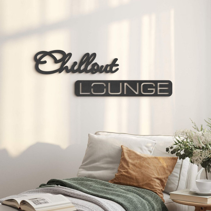 MDF-Deko 3D Schriftzug Chillout Lounge - WA405484