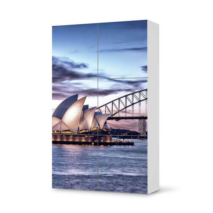 Möbel Klebefolie IKEA Besta Schrank 6 Türen (hoch) - Sydney - CR113392