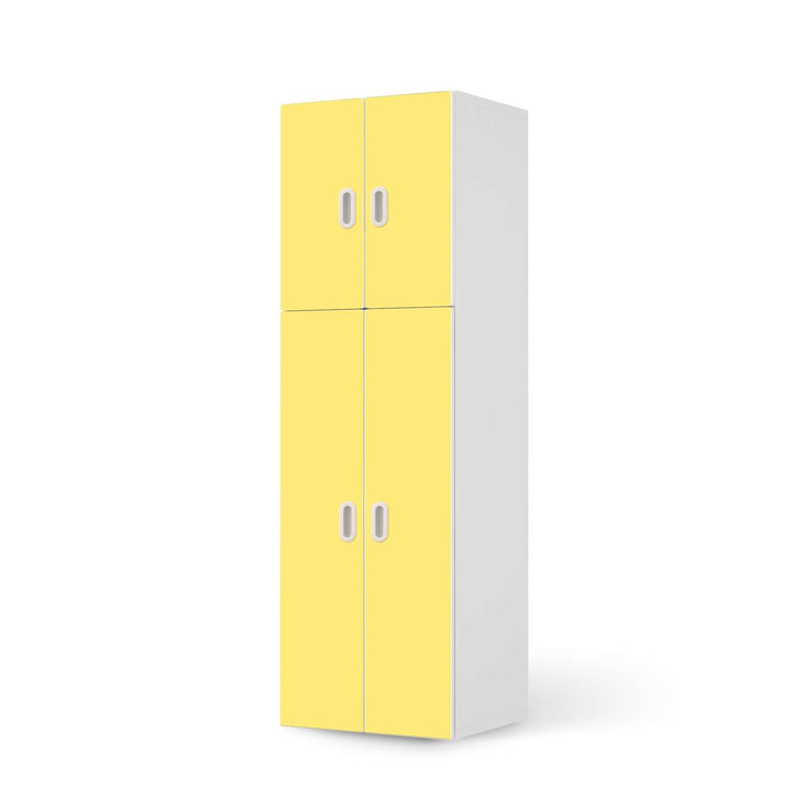 Möbelfolie IKEA Stuva / Fritids - 2 grosse und 2 kleine Türen - Gelb Light - CR118749