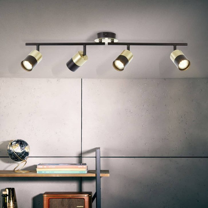 Spotrohr Leonard, gold, 16.8 x 76.5 cm, Metall Strahler - WA438765