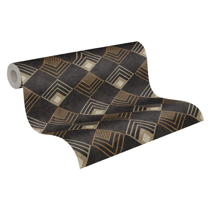 A.S. Création Vliestapete New Life geometrische Tapete anthrazit, creme, beige - WA305598