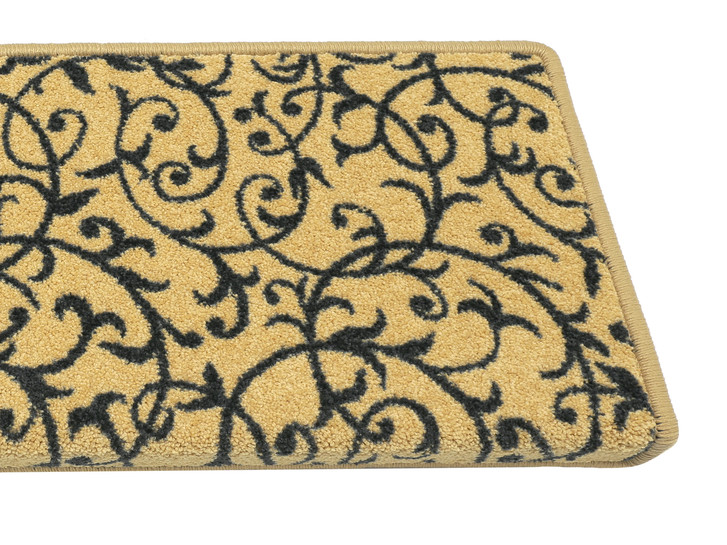 Bijou Home & Office Floral Stufenmatte Rechteckig Wunschmass in Gelb - TS503250