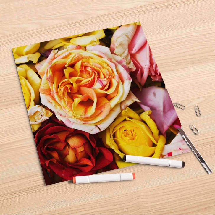 Folienbogen (30x30cm) - Yellow Rose - CR106999