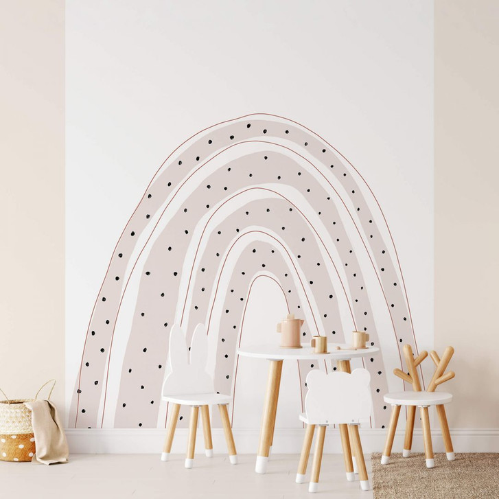 Fototapete Kinderzimmer - uplusmestudio - Regenbogen mit Punkten - WA353450