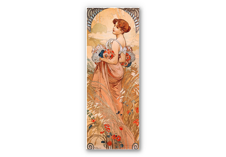 Hartschaumbild Mucha - Jahreszeiten: Der Sommer 1900 - WA130417