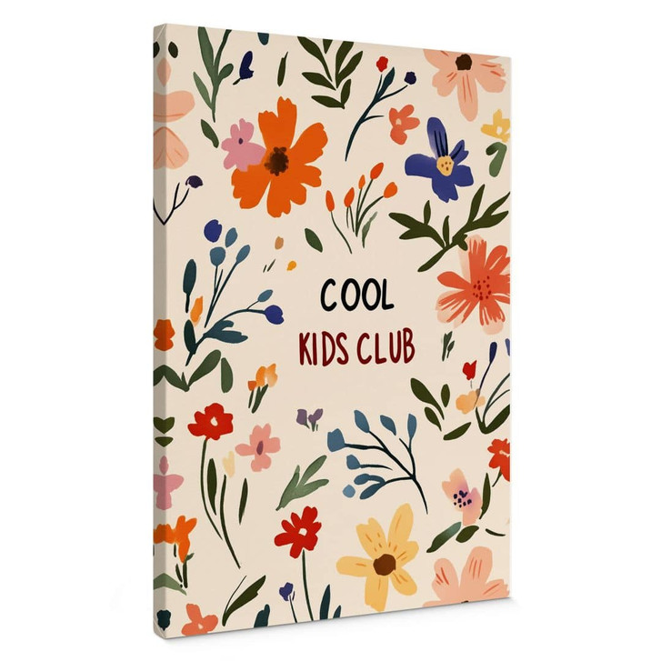 Leinwandbild Cool Kids Club Bunte Blumen - Treechild - WA497030
