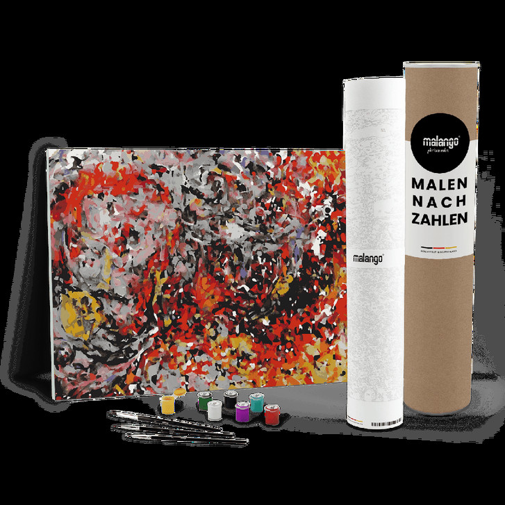 Malen nach Zahlen Leinwandbild - Flammenmeer - WA447108