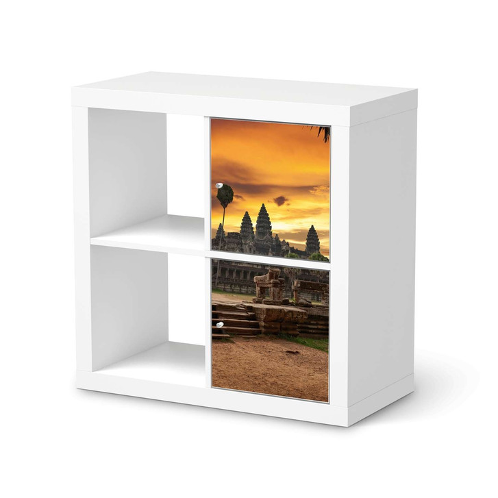 Möbelfolie IKEA Kallax Regal 2 Türen (hoch) - Angkor Wat - CR115301