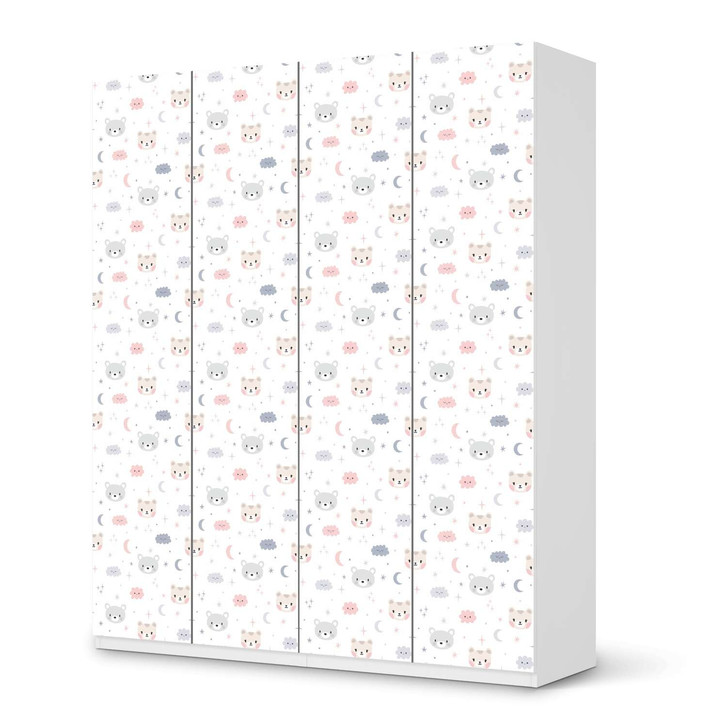 Möbelfolie IKEA Pax Schrank 236cm Höhe - 4 Türen - Sweet Dreams - CR116930