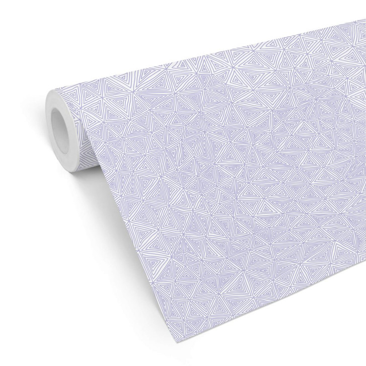 Mustertapete - abstrakte Dreiecke - violett - WA236608