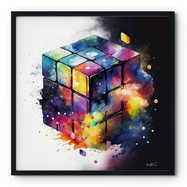 Poster Heine - Magischer Zauberwürfel - Rubik's Cube - Quadratisch - WA407702