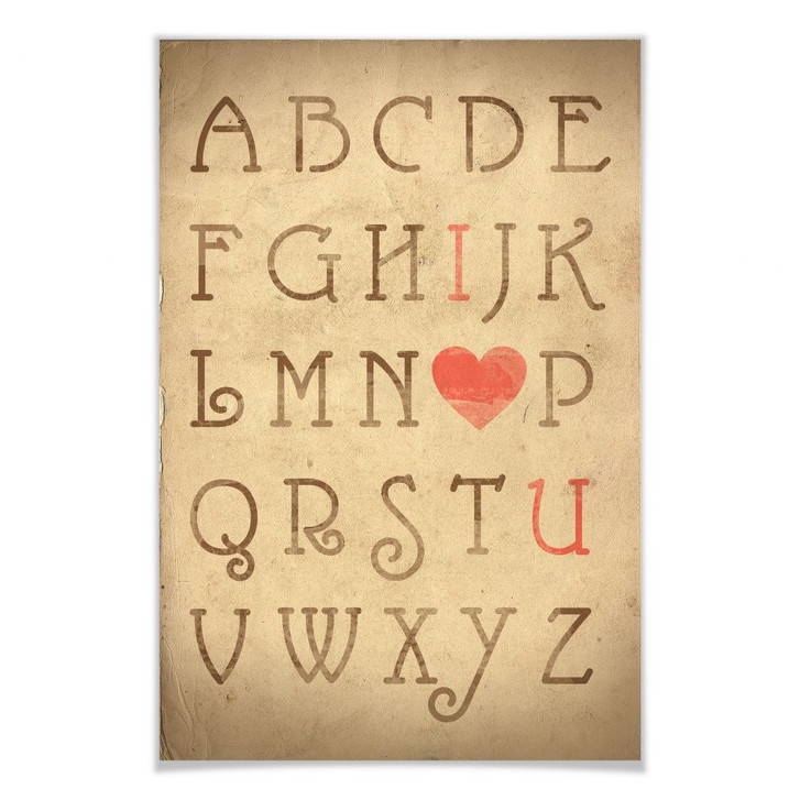 Poster Love Alphabet - WA163933
