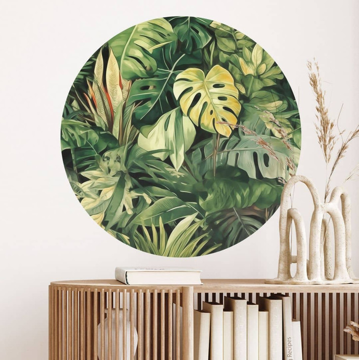 Wandtattoo Dschungelpflanzen - Jaszke - Rund - WA474465