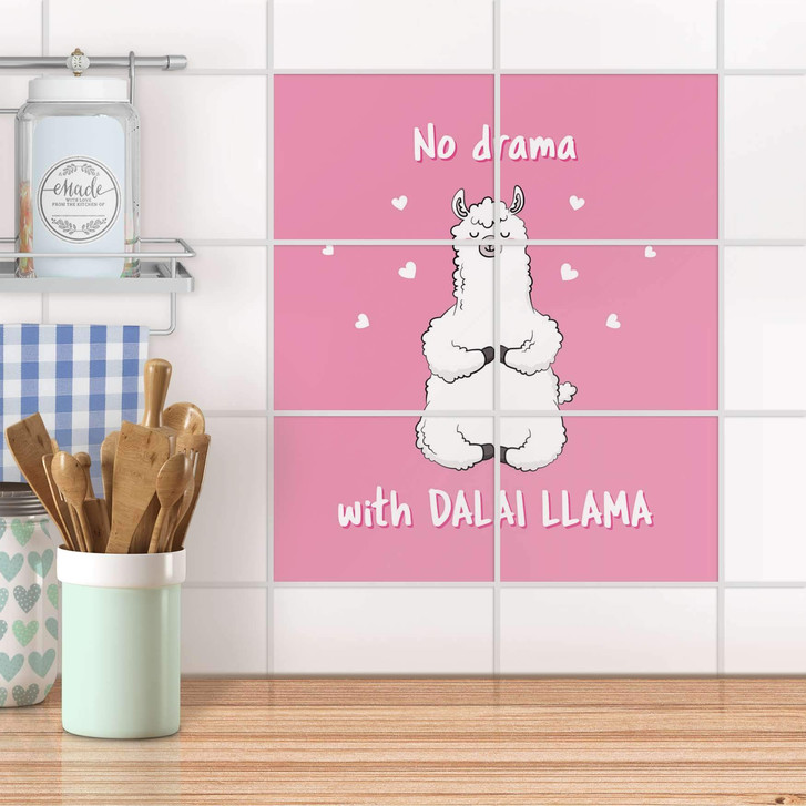 Fliesenfolie quer - Dalai Llama - CR104408