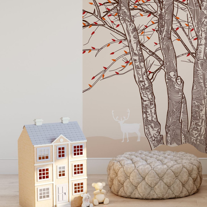 Fototapete Hirsch im Wald - WA226577