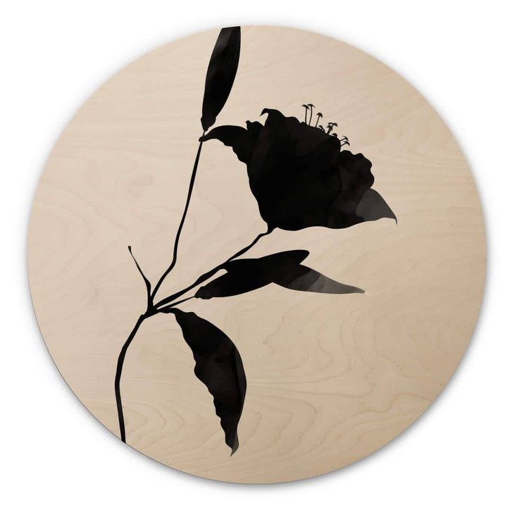 Holzbild Kubistika - Nero - Rund - WA321196